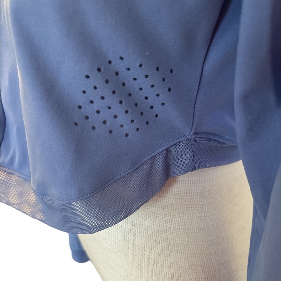 Whitney Simon Gymshark Long Sleeve Crop Top BEAUTIFUL BLUE SMALL - Picture 2 of 7